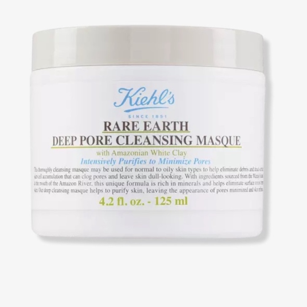 NEW Full Size Kiehl's Since 1851 Rare Earth Deep Pore Cleansing Mask 4.2 oz - Picture 3 of 11